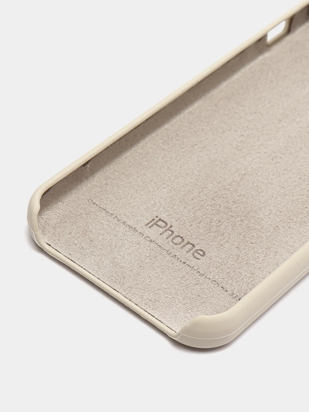 Светло-бежевый чехол Silicone Case для iPhone 5/5S/SE
