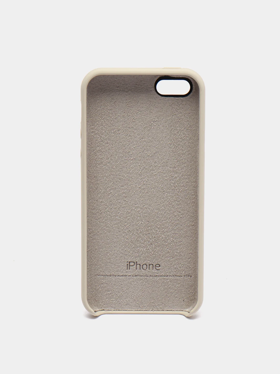 Светло-бежевый чехол Silicone Case для iPhone 5/5S/SE