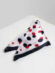 Красный платок женский, шелковый