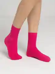 Фуксия носки унисекс, цветные, яркие, высокие