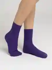 Фиолетовый носки унисекс, цветные, яркие, высокие