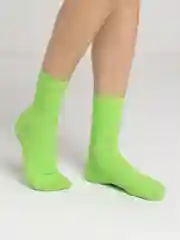 Лайм носки унисекс, цветные, яркие, высокие