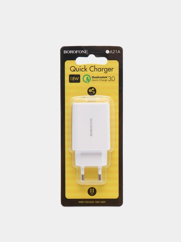 Зарядное устройство 1 USB Borofone BA21A 3A