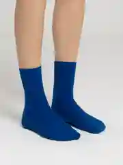 Синий носки унисекс, цветные, яркие, высокие
