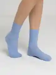 Голубой носки унисекс, цветные, яркие, высокие