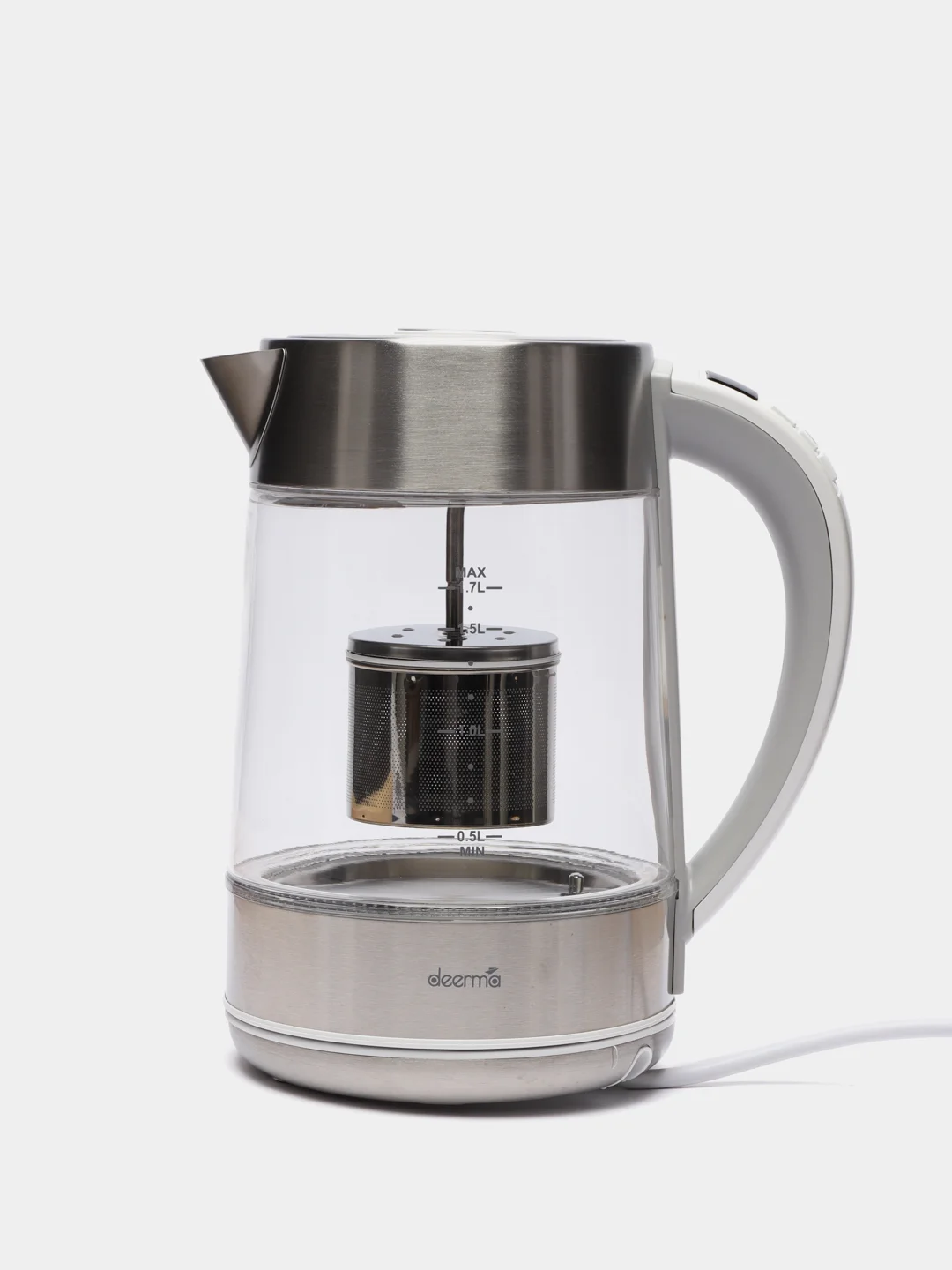 Чайник электрический DEERMA DEM-SH50W, серый