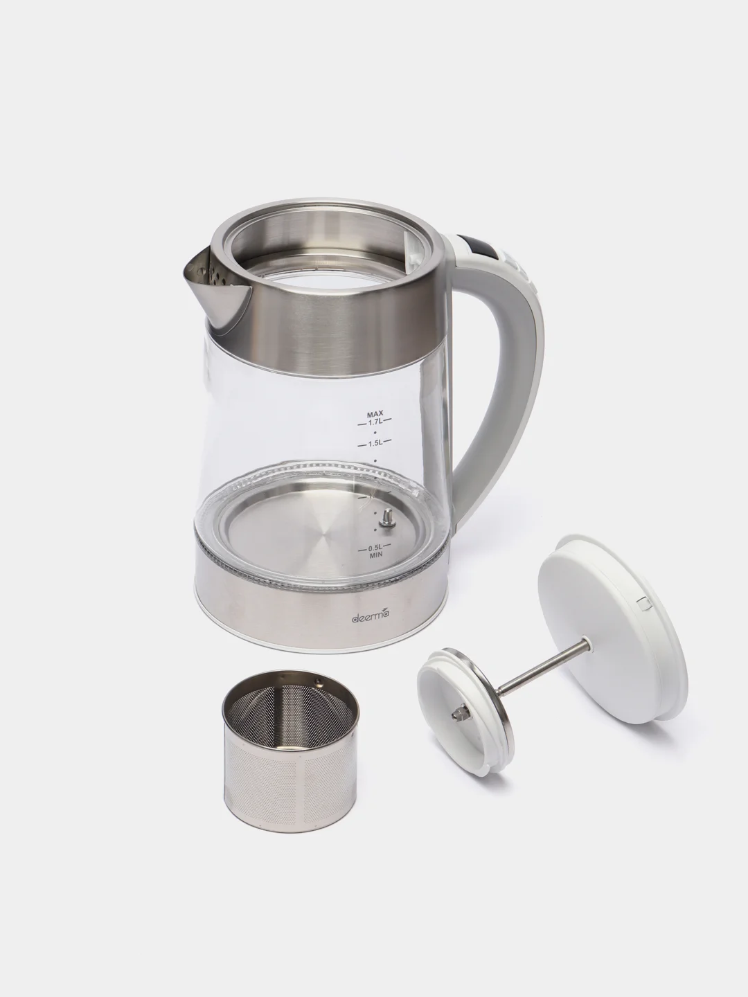 Чайник электрический DEERMA DEM-SH50W, серый