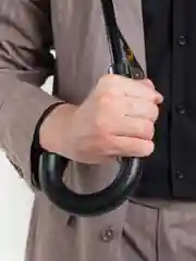 Черный зонт-трость