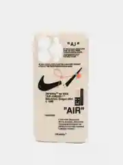 Кремовый чехол для айфон iPhone 14, силиконовый чехол с принтом Nike