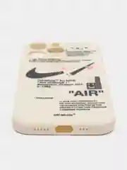 Кремовый чехол для айфон iPhone 14, силиконовый чехол с принтом Nike