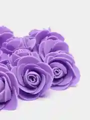 Сиреневый бутон розы из фоамирана, 15 штук
