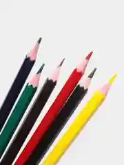 Голубой фломастеры цветные, карандаши шветные, простые карандаши и набор
