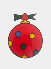 Витраж многоразовый "Новогодняя игрушка",  16 * 12 см