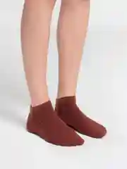 Багровый носки короткие "Моно"