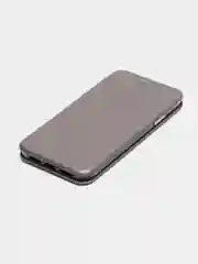 Серебряный чехол-книжка APPLE iPhone XR, Premium, Айфон XR, Чехол-книжка iPhone XR