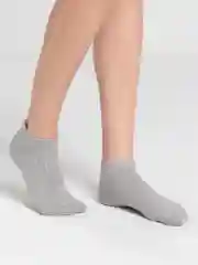 Серебряный носки короткие "Моно"