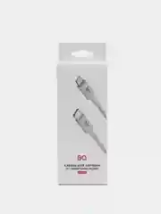Белый кабель для зарядки BQ CL01 / CL02, Type-C-Lightning / USB-Lightning, 2.0 A, 1.2 м