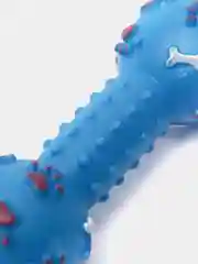 Синий игрушка жевательная кость пищалка для собак