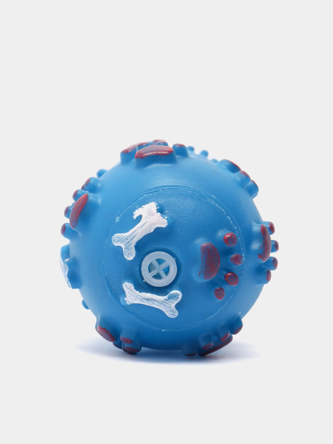 Синий игрушка жевательная кость пищалка для собак