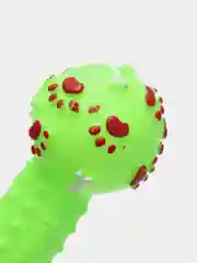 Салатовый игрушка жевательная кость пищалка для собак