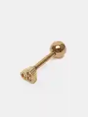 Алый микросерьга-пирсинг "Gold" со стержнем из нержавеющей стали