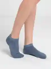 Небесно-голубой носки короткие "Моно"