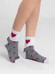 Конфетный носки женские дезодорирующие "Сердце"