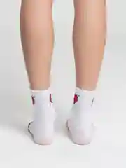 Белый носки женские дезодорирующие "Сердце"