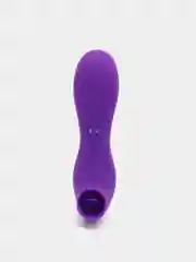 Фиолетовый вакуумный стимулятор клитора 2 в 1