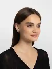 Серьги ажурные, серебрение с оксидированием