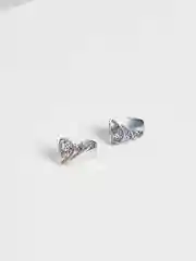 Серьги ажурные, серебрение с оксидированием