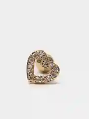 Лимонный микросерьга-пирсинг "Gold" со стержнем из нержавеющей стали