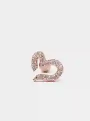 Бронзовый микросерьга-пирсинг "Pink Gold" со стержнем из нержавеющей стали