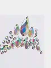 Желтый стразы для лица самоклеящиеся