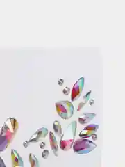 Бирюзовый стразы для лица самоклеящиеся
