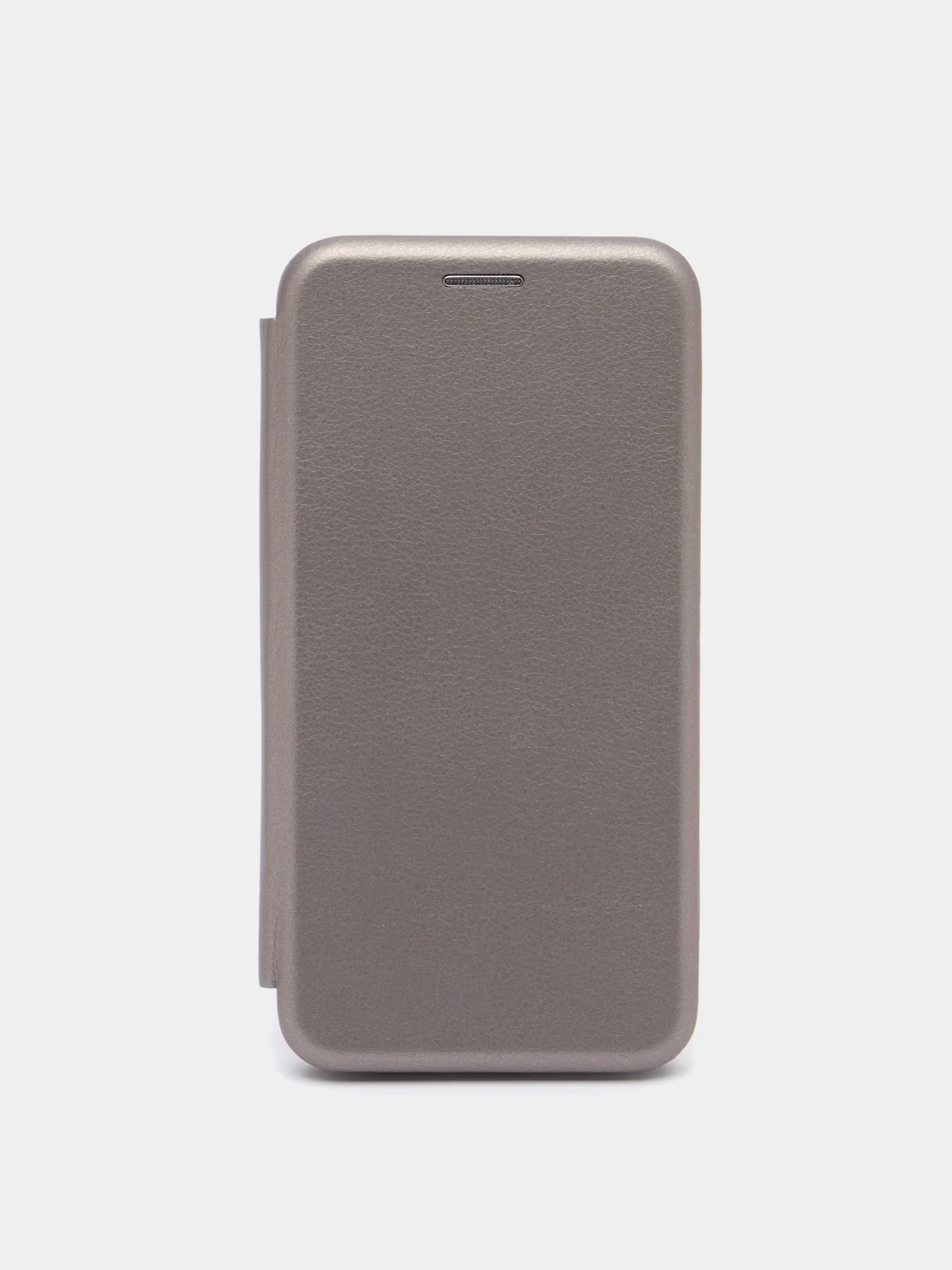Серебряный чехол-книжка для iPhone X / iPhone XS