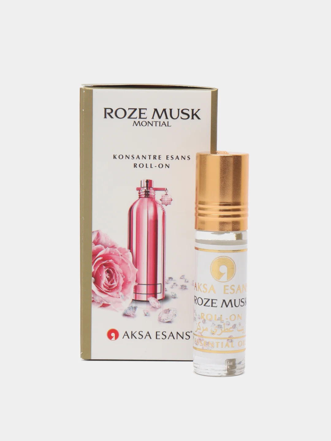 Турецкие женские масляные духи Roze Musk Aksa Esans (Роуз муск Акса Эсанс), 6 мл