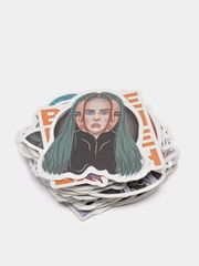 Стикеры Billie Eilish, набор 50 штук