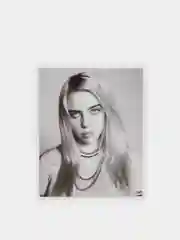Черный стикеры Billie Eilish, набор 50 штук