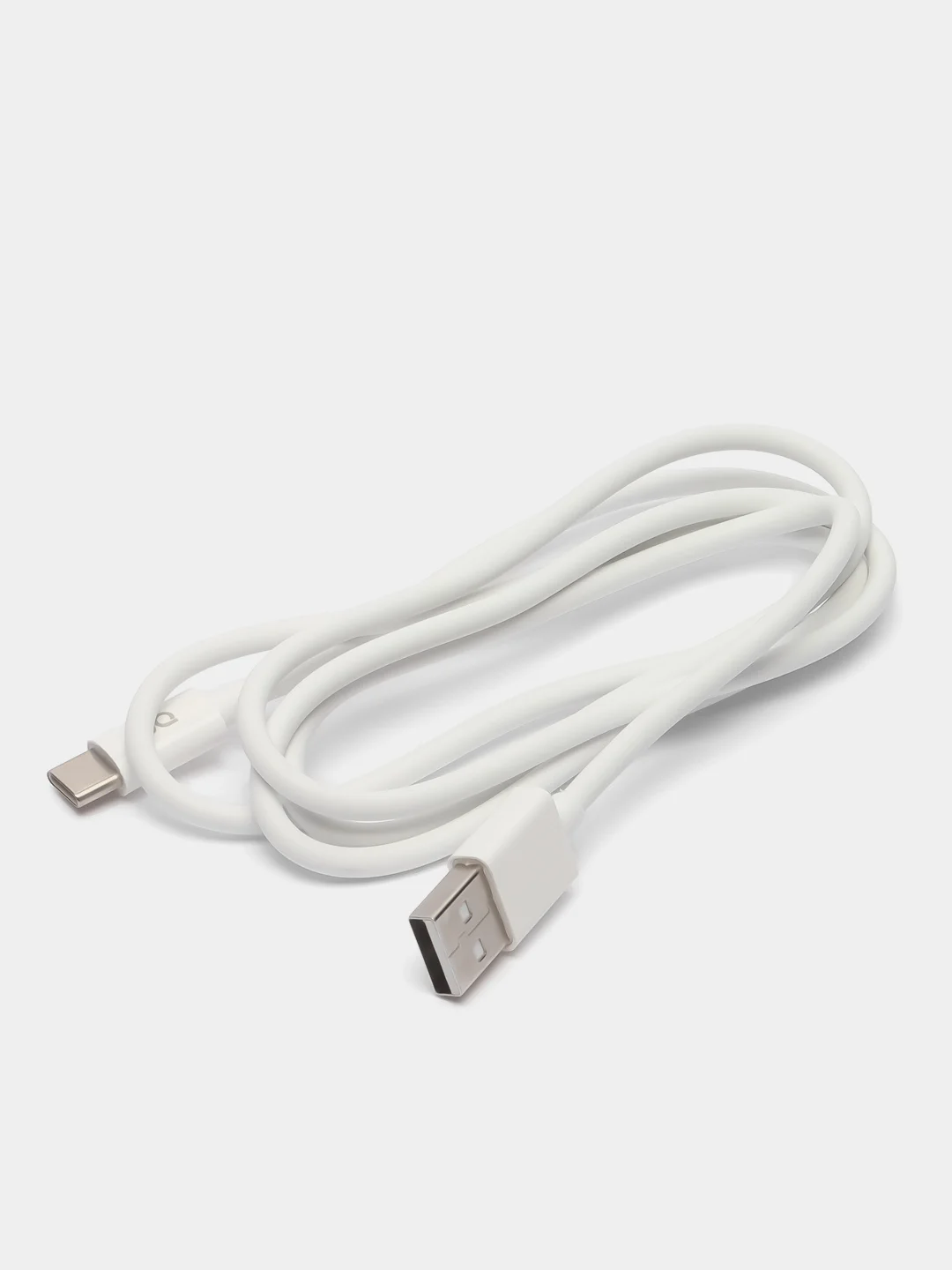 Белый кабель для зарядки и синхронизации BQ CС02/CC03, USB - Type-C, 1.2 м, 2.0 A