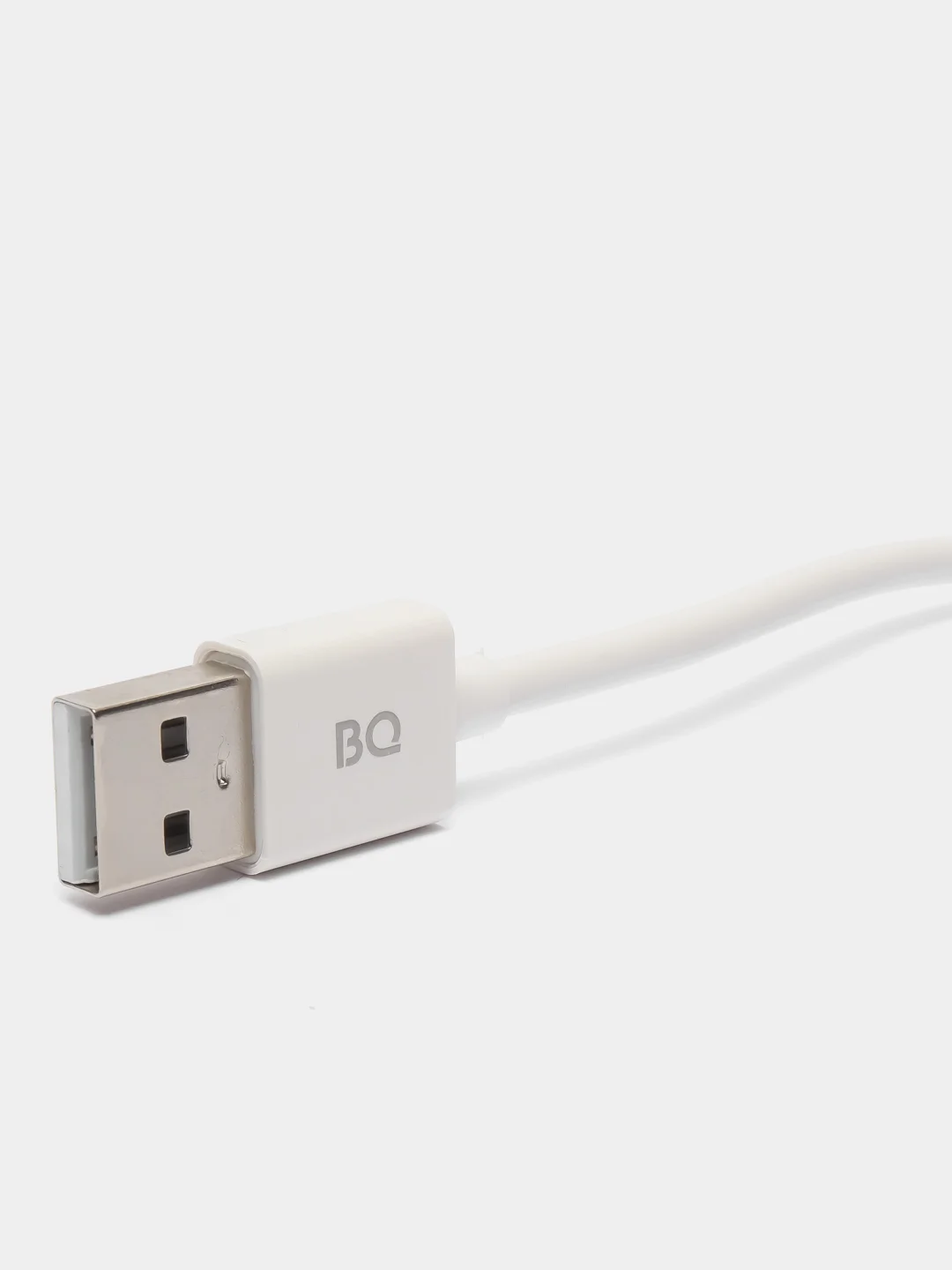 Белый кабель для зарядки и синхронизации BQ CС02/CC03, USB - Type-C, 1.2 м, 2.0 A