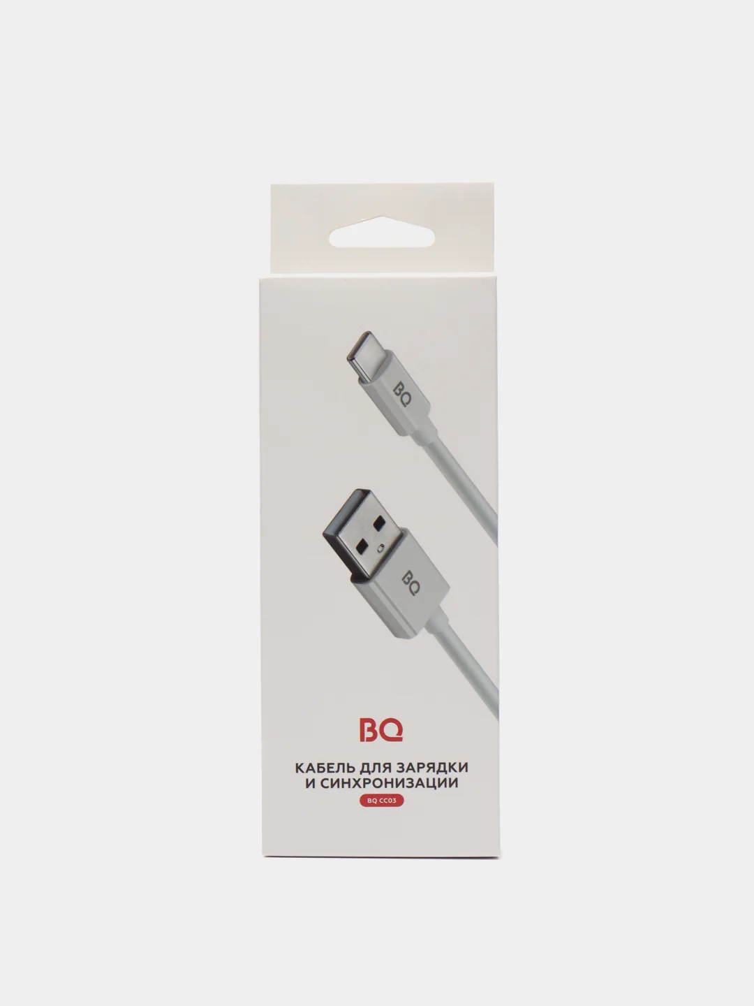 Белый кабель для зарядки и синхронизации BQ CС02/CC03, USB - Type-C, 1.2 м, 2.0 A