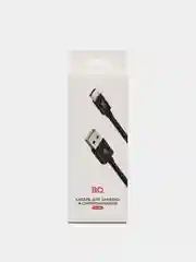 Черный кабель для зарядки и синхронизации BQ CС02/CC03, USB - Type-C, 1.2 м, 2.0 A