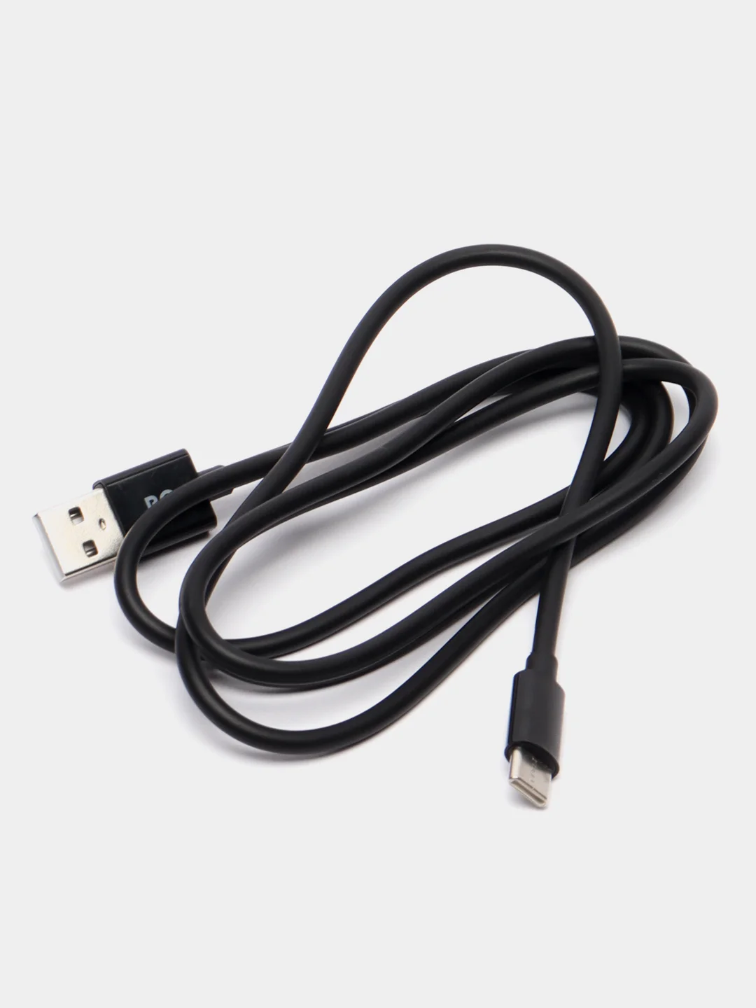 Черный кабель для зарядки и синхронизации BQ CС02/CC03, USB - Type-C, 1.2 м, 2.0 A