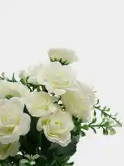 Белый искусственный букет чайной розы, 31 см
