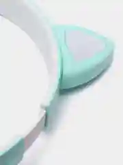Бирюзовый беспроводные наушники Bluetooth, со светящимися ушками, детские