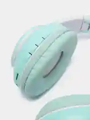 Бирюзовый беспроводные наушники Bluetooth, со светящимися ушками, детские