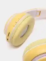 Желтый беспроводные наушники Bluetooth, со светящимися ушками, детские