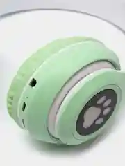 Салатовый беспроводные наушники Bluetooth, со светящимися ушками, детские