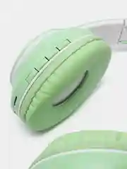 Салатовый беспроводные наушники Bluetooth, со светящимися ушками, детские